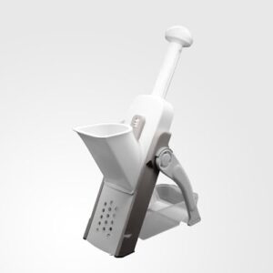 Mandoline Slicer for Kitchen, Safe Slicer Vegetables French Fries, Thickness Adjustable, Potato Slicer,Not Hurt Hands, Save Time and Labor Convenient (Gray)